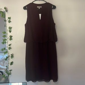 Banana Republic Maroon sleeveless dress
